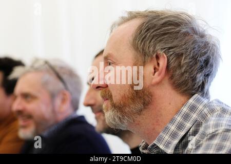 Hay Festival Winter Weekend, Hay on Wye, Powys, pays de Galles, Royaume-Uni – Vendredi 24 novembre 2023 – auteur Paul Murray et nominé pour son roman This Bee Sting - photo Steven May / Alamy Live News Banque D'Images