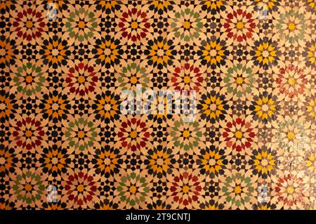 Mosaïque vibrante de Marrakech Banque D'Images