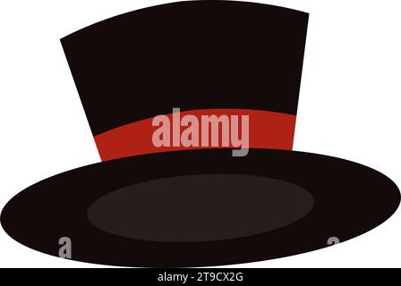 Vecteur d'icône de chapeau de gentleman de mode Illustration de Vecteur