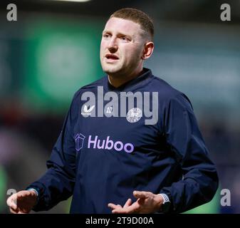 24 novembre 2023 ; AJ Bell Stadium, Salford, Lancashire, Angleterre; Gallagher Premiership Rugby, sale Sharks versus Bath ; Finn Russell de Bath Rugby pré-match Banque D'Images