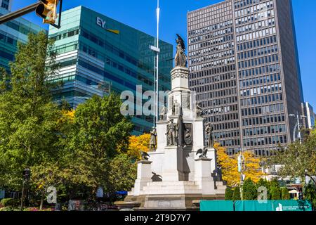 Campus Martius Park à Detroit, États-Unis Banque D'Images