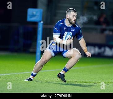 24 novembre 2023 ; AJ Bell Stadium, Salford, Lancashire, Angleterre; Gallagher Premiership Rugby, sale Sharks versus Bath ; Luke Cowan-Dickie de sale Sharks Banque D'Images