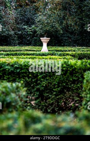 The Maze in Iveagh Gardens conçu au milieu du 19e siècle par Ninian Niven, Dublin, Irlande Banque D'Images