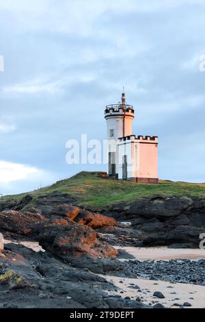 Phare d'Elie Ness, Ruby Bay, Elie, Fife, Écosse, ROYAUME-UNI Banque D'Images