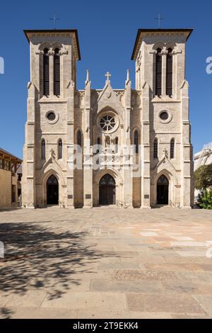 Cathédrale de San Fernando, San Antonio, Texas, États-Unis, Amérique du Nord Banque D'Images