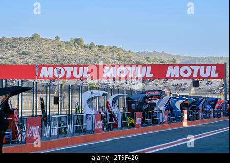 Valencia, Espagne. 25 novembre 2023. Vue d'ensemble du circuit Ricardo Tormo lors du Grand Prix MotoGP d'Espagne 2023 - Gran Premio Motul de la Comunitat Valenciana - qualification, Championnat du monde MotoGP à Valence, Espagne, novembre 25 2023 crédit : Agence photo indépendante/Alamy Live News Banque D'Images