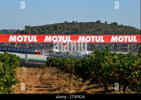 Valencia, Espagne. 25 novembre 2023. Vue d'ensemble du circuit Ricardo Tormo lors du Grand Prix MotoGP d'Espagne 2023 - Gran Premio Motul de la Comunitat Valenciana - qualification, Championnat du monde MotoGP à Valence, Espagne, novembre 25 2023 crédit : Agence photo indépendante/Alamy Live News Banque D'Images