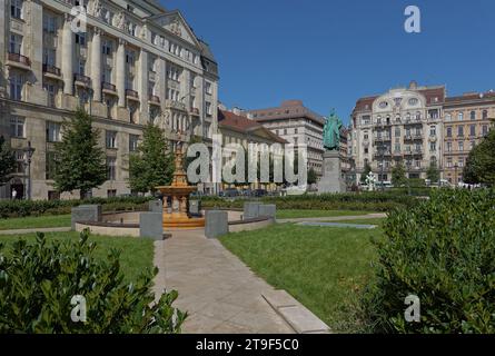 Budapest, Stadtgestaltung, Jozsef Nador ter // Budapest, public Space Design, Jozsef Nador ter Banque D'Images