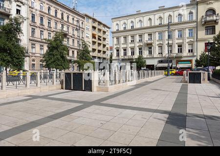 Budapest, Stadtgestaltung, Jozsef Nador ter, Tiefgarage // Budapest, public Space Design, Jozsef Nador ter, parking Banque D'Images