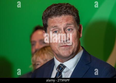 Chef du Parti vert irlandais, Eamonn Ryan TD. Banque D'Images