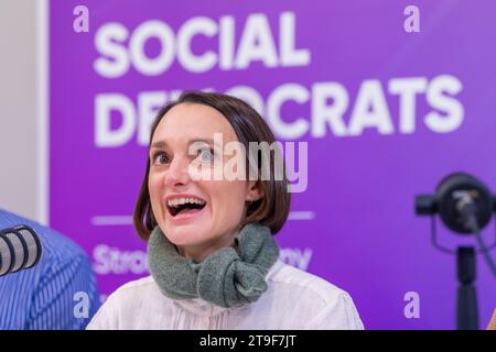 Sociaux-démocrates Irlande Skibbereen - candidat aux élections locales du Sud-Ouest Isobel Towse. Banque D'Images