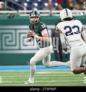 Detroit, Michigan, États-Unis. 24 novembre 2023. Katie Houser sort de la poche lors du match de football Michigan State vs Penn State au Ford Field le 24 novembre 2023. Detroit, Michigan. (Image de crédit : © David Donoher/ZUMA Press Wire) USAGE ÉDITORIAL SEULEMENT! Non destiné à UN USAGE commercial ! Banque D'Images