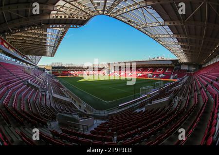 Bristol, Royaume-Uni. 25 novembre 2023. Vue générale Ashton Gate lors du Sky Bet Championship Match Bristol City vs Middlesbrough à Ashton Gate, Bristol, Royaume-Uni, le 25 novembre 2023 (photo de Craig Anthony/News Images) à Bristol, Royaume-Uni le 11/25/2023. (Photo Craig Anthony/News Images/Sipa USA) crédit : SIPA USA/Alamy Live News Banque D'Images