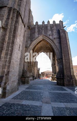 Cathédrale de Santa María à Tui en Galice Banque D'Images