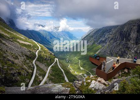 Trollstigen, Norvège Banque D'Images