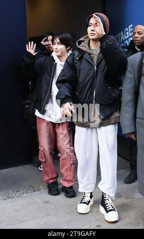 New York, NY, États-Unis. 24 novembre 2023. Enhypen vu à Good Morning America le 24 novembre 2023 à New York. Crédit : RW/Media Punch/Alamy Live News Banque D'Images
