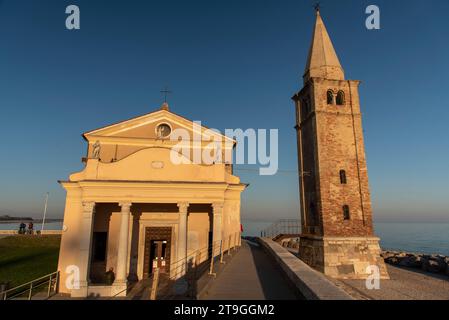 Église Notre Dame de l'Ange sur la plage de Caorle, Italie, Santuario della Madonna dell'Angelo Banque D'Images