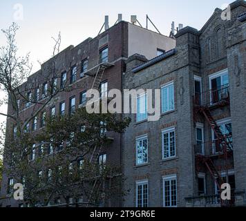 un bâtiment dans la pente du parc près de prospect park Banque D'Images