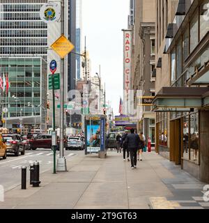 Le Radio City Hall, Manhattan, New York City, États-Unis d'Amérique. Banque D'Images