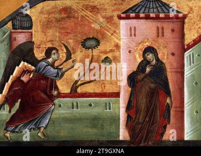 Annonciation 1270s de Guido Da Siena Banque D'Images