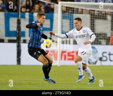 Bergame, Italie. 25 novembre 2023. Atalanta BC contre SIC Napoli, Gewiss Stadium crédit : Nderim Kaceli/Alamy Live News Banque D'Images