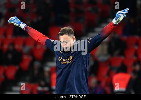 Julien Mattia/le Pictorium - PSG, Monaco. 24 novembre 2023. France/Ile-de-France (région)/Paris - Gianluigi Donnarumma au match de Ligue 1 Ubereats entre le PSG et L'AS Monaco au Parc des Princes le 24 novembre 2023. Crédit : LE PICTORIUM/Alamy Live News Banque D'Images