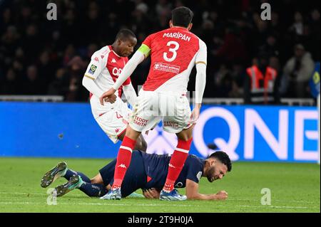 Julien Mattia/le Pictorium - PSG, Monaco. 24 novembre 2023. France/Ile-de-France (région)/Paris - Goncalo Ramos au match de Ligue 1 Ubereats entre le PSG et L'AS Monaco au Parc de Princes le 24 novembre 2023. Crédit : LE PICTORIUM/Alamy Live News Banque D'Images