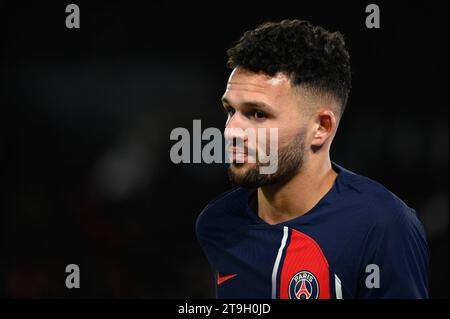 Julien Mattia/le Pictorium - PSG, Monaco. 24 novembre 2023. France/Ile-de-France (région)/Paris - Goncalo Ramos au match de Ligue 1 Ubereats entre le PSG et L'AS Monaco au Parc de Princes le 24 novembre 2023. Crédit : LE PICTORIUM/Alamy Live News Banque D'Images