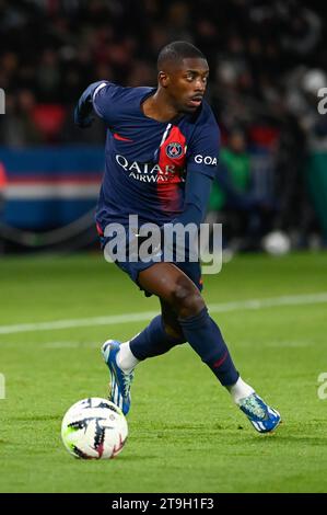 Paris, France. 24 novembre 2023. © Julien Mattia/le Pictorium/MAXPPP - Paris 24/11/2023 Ousmane Dembele lors du match de Ligue 1 Ubereats, entre le PSG et le AS Monaco, au Parc de Princes, le 24 novembre 2023. Crédit : MAXPPP/Alamy Live News Banque D'Images