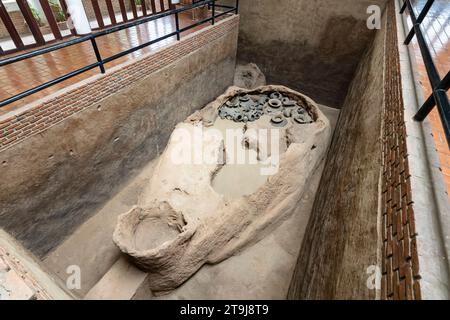 Fours de Sangkhalok, fours de Thuriang, Centre d'étude et de préservation des fours de Sangkhalok, si Satchanalai, Sukhothai, Thaïlande, Asie du Sud-est, Asie Banque D'Images