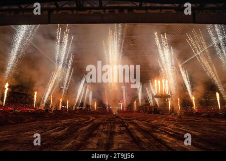 Melbourne, Australie, 25 novembre 2023. Cérémonie d'ouverture lors du Grand Prix d'Australie FIM WSX au Marvel Stadium le 25 novembre 2023 à Melbourne, Australie. Crédit : Santanu Banik/Speed Media/Alamy Live News Banque D'Images