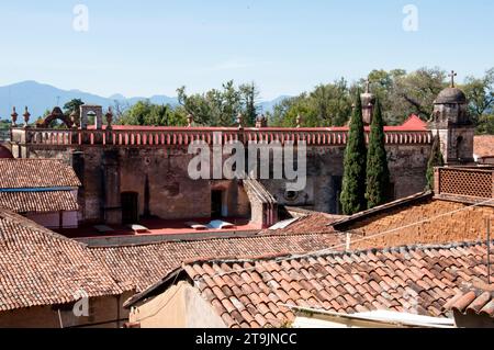 Eglise et monastère de Sainte Catherine de Sienne, Patzcuaro, Michoacan, Mexique Banque D'Images