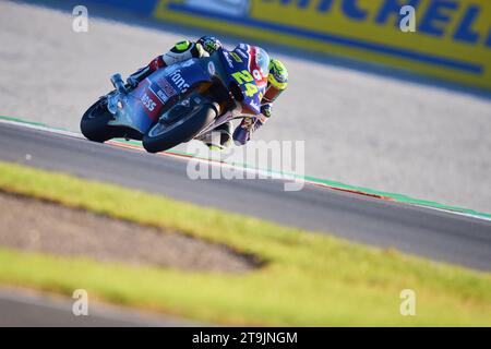 Marcos Ramirez de l'Espagne et OnlyFans American Racing roule lors de la séance d'essais du MotoGP Gran Premio Motul de la Comunitat Valenciana sur n. Banque D'Images