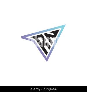 Combinaison de lettres RZ logo cool eSport ou logo initial de jeu comme conception de concept d'inspiration Illustration de Vecteur