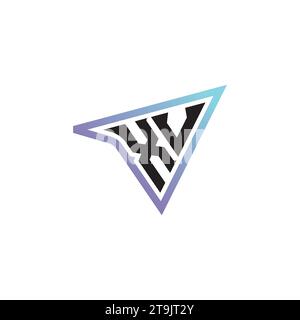 Combinaison de lettres XU logo cool eSport ou logo initial de jeu comme conception de concept inspirant Illustration de Vecteur
