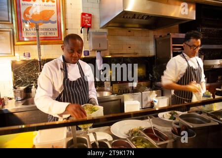 Randall et Aubin Restaurant à Soho, Londres Royaume-Uni Banque D'Images