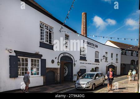 Plymouth Gin, Black Friars Distillery, Southside Street, The Barbican, Plymouth, Angleterre, Royaume-Uni : fabrication de gin depuis 1793 Banque D'Images