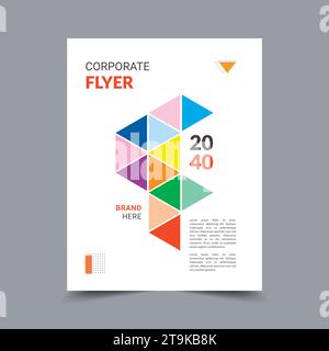 Couvertures de livres d'entreprise, brochures, dépliants Tamplate Illustration de Vecteur