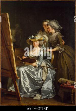 Autoportrait avec deux élèves 1785 par Adelaide Labille-Guiard Banque D'Images