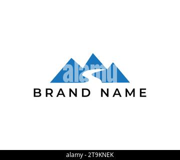 vecteur de conception de logo de montagne Illustration de Vecteur