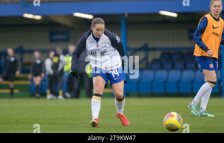 Kingston, Royaume-Uni. 26 novembre 2023. Kingsmeadow, Royaume-Uni, le 26 novembre 2023 ; Fran kirby (14 Chelsea) s'réchauffe avant le match de Barclays Womens Super League entre Chelsea et Leicester City à Kingsmeadow, Londres. (Tom Phillips/SPP) crédit : SPP Sport Press photo. /Alamy Live News Banque D'Images