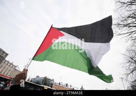 Gdank, Pologne. 26 novembre 2023. Manifestation pro-palestinienne © Wojciech Strozyk / Alamy Live News Banque D'Images