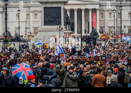 Londres, Royaume-Uni. 26 novembre 2023. marche de protestation contre le sémitisme. Crédit : Guy Bell/Alamy Live News Banque D'Images