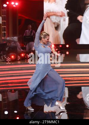 Rome, Italie. 25 novembre 2023. Rome, auditorium Rai du Foro Italico, émission de télévision 'dansant avec les Etoiles'. Sur la photo : Carlotta Mantovan crédit : Agence photo indépendante/Alamy Live News Banque D'Images