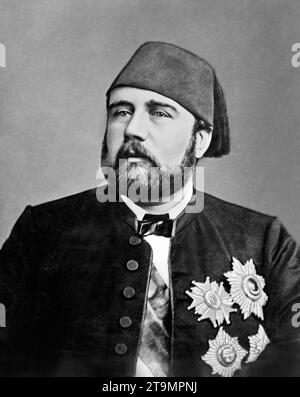 Ismail Pasha. Portrait du Khedev d'Egypte et souverain du Soudan, Ismaïl Pacha (1830-1895), communément appelé Ismail le magnifique, vers 1860-1890 Banque D'Images