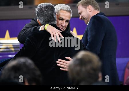 Bruxelles, Belgique. 26 novembre 2023. Thierry Dailly assiste à un match de football entre le RSC Anderlecht et le RWD Molenbeek, le jour 15 de la 2023-2024 'Jupiler Pro League' première division du championnat belge, à Bruxelles, le dimanche 26 novembre 2023. BELGA PHOTO LAURIE DIEFFEMBACQ crédit : Belga News Agency/Alamy Live News Banque D'Images