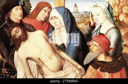 Lamentation des années 1490 par Maître de la Légende de Sainte Lucie Banque D'Images