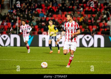 Aalborg, Danemark. 26 novembre 2023. Lars Kramer (4) d'Aalborg BK vu lors du match NordicBet Liga entre Aalborg BK et Hobro IK à Aalborg Portland Park à Aalborg. (Crédit photo : Gonzales photo/Alamy Live News Banque D'Images