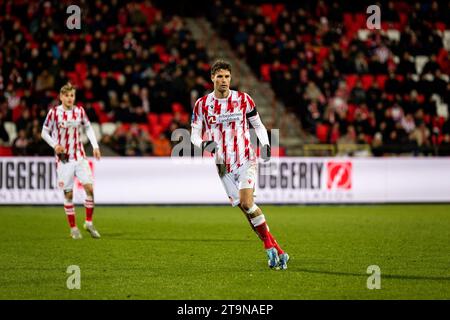 Aalborg, Danemark. 26 novembre 2023. Nicklas Helenius (9) d'Aalborg BK vu lors du match NordicBet Liga entre Aalborg BK et Hobro IK à Aalborg Portland Park à Aalborg. (Crédit photo : Gonzales photo/Alamy Live News Banque D'Images