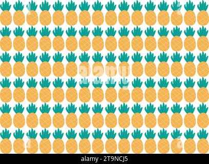 Illustration vectorielle de motif Seamless de fond d'ananas géométrique Illustration de Vecteur